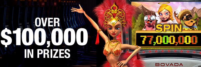 77 Million Slot Spins Promo at Bovada Casino