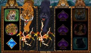 Exotic Cats Slot Vertical Wilds Feature