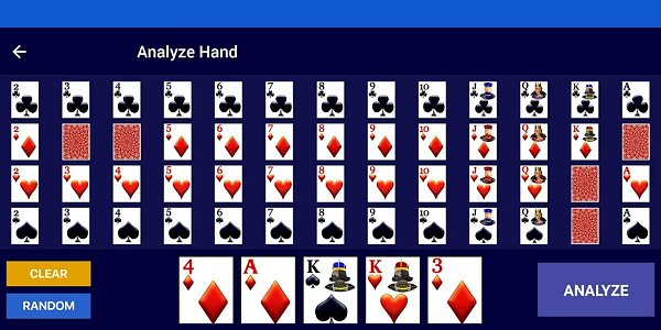 Video Poker Strategy App Hand Analyzer