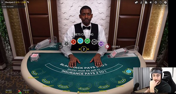 Spitgotgame10 Plays Live Dealer Blackjack 