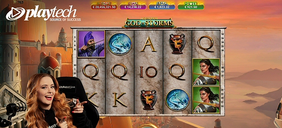 Playtech Live Casino Slots Age of the Gods: God of Storms Live